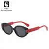 Gafas de Sol Retro Ojo de Gato para Mujer, Gama Alta, Modernas, a la Moda, Gafas Ovaladas de Montura Pequeña, Anti-UV, Gafas de Sol con Protección Solar
