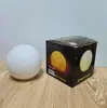 Lâmpada da Lua Pintada à Mão Criativa Luz Noturna LED para Quarto Abajur de Cabeceira Lâmpada da Lua Celebridade da Internet Lâmpada Planeta Graffiti DIY Atacado