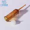 Botella Plástica Plana de Hombro para Conservar la Frescura 1ml-5ml Esencia Botella Plástica de un Solo Uso Botella Vacía Dispensadora de Loción Push-Pull para Productos de Cuidado de la Piel