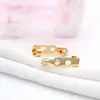 Broche de seguridad simple de cobre puro de 20 mm, directo de fábrica, con retención de color de oro de 14 quilates, hecho a mano, accesorio de ropa