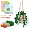 Paquete de Materiales de Crochet Más Vendido de Amazon Serie de Plantas Adornos de Flores en Maceta Regalos Soporte Dropshipping
