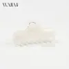 Wjia Nuevo Clip de Tiburón de Color Sólido Estilo Simple y Suave Dulce Versátil para Volumen de Cabello Alto Clip para Recogido Accesorios para el Cabello Clip para el Cabello