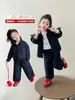 Conjunto de Mezclilla para Niñas Otoño 2026 Nueva Moda Elegante Versión Coreana Casual Fresco Conjunto de Dos Piezas para Niños Mayores
