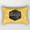 Funda de almohada de piel de melocotón con letras geométricas calientes transfronterizas, funda de cojín para oficina y coche, venta al por mayor