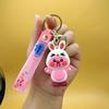 Llavero de Castor Rubí de Dibujos Animados Colgante de Muñeca Tridimensional Llavero para Coche Lindo Colgante para Mochila Escolar de Estudiante Venta al por Mayor