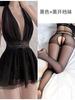 Lingerie Erótica Plus Size com Gola Halter, Costas Transparentes sem Costas, Chemise Sexy para Casal, Diversão, Humor Feminino, Roupa de Dormir, Desejo 318