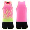 Exame Físico Roupa de Atletismo Masculino e Feminino Estudantes Esportivos Competição de Sprint Treinamento Roupa Esportiva Colete de Corrida para Maratona terno Crianças