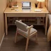 Escritorio de Madera Maciza Estilo Chino para Uso Doméstico en el Dormitorio con Cajones, Escritorio de Oficina de Computadora Multifuncional Engrosado, Mueble Escritorio para Estudiantes