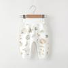 Calça Bebê PP Algodão Sem Costura Cintura Alta Proteção Barriga Primavera Outono Roupa de Baixo Calça de Outono para Bebê Calças Abertas no Gancho para Meninos e Meninas Calças para Bumbum Grande