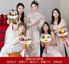 Adereços para Fotos de Casamento para Noiva e Madrinhas, Adereços para Fotos de Noivado Estilo Chinês Tradicional