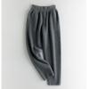 Pantalones casuales de cachemira de moda para hombre, pantalones de chándal de punto de color liso combinables para hombre, pantalones cálidos 100% cachemira modernos