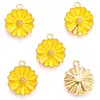 Accesorios de joyería de aleación DIY con gota de aceite, colgante de animal insecto abeja pequeña, pulsera, llavero, colgante para collar W247