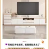 Mueble de TV de pizarra para sala de estar, adecuado para casas pequeñas, simple y de lujo ligero, modelo alto, mesa de centro y mueble de TV de madera maciza de pie