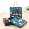Empaque de Regalo Personalizado de Flamenco de Selva Tropical, Caja de Regalo de Color Elegante, Set de Bolsa de Compras Caja de Regalo