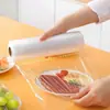 Film transparente para el hogar de fácil desgarro, no necesita cuchillo, fácil de rasgar a mano, resistente a altas temperaturas, apto para refrigerador y uso en cocina, práctico y fácil de usar