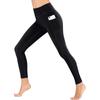 Moda Europeia e Americana com Bolso Calças de Yoga de Cintura Alta para Mulheres Treinamento de Dança Fitness Calças Apertadas calças elásticas xy24-80