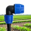 Conexões de Engate Rápido de PE, Sem Necessidade de Fusão a Quente, Conectores ao Vivo, Válvulas de Esfera com Engate Rápido, Cotovelos, Válvulas de 3 Vias, Tampões, Tampas Azuis, Acessórios de Engate Rápido de PE