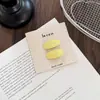 Grampo de Cabelo Geométrico com Bolinhas Creme Estilo Coreano e Bico de Pato para Meninas, Acessório de Cabelo Versátil para Franjas e Fios Soltos