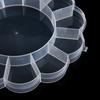 Accesorios DIY cuentas de arroz transparentes caja de almacenamiento con cuentas material para joyería hecha a mano piezas compartimento caja de plástico para almacenamiento de joyería