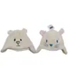 Chapéu infantil chapéu de bebê cocoinkids novo chapéu de orelha em fleece coral chapéu de desenho animado