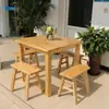 Juego de Mesa y Sillas de Comedor de Madera Maciza, Mesa de Comedor para Restaurante, Mesa para Apartamento Pequeño, Mesa de Comedor para el Hogar, Mesa Cuadrada, Mesa de los Ocho Inmortales Estilo Antiguo
