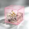Alcancía acrílica transfronteriza personalizada, caja de dinero creativa para adultos y niños, caja de almacenamiento de monedas