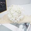 Flor Simulada Húmeda Hortensia de Alta Gama Ramo de Rosas Adornos para Sala de Estar Tacto Decoración de Salón para Boda Adornos para Sala de Estar del Hogar