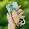 Cordón trenzado original para teléfono, nuevo estilo chino, cadena para teléfono con cuentas de sándalo estilo nacional, accesorio de nicho retro de alta gama para hombres y mujeres