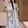 Vestido Colarinho Étnico Francês para Pausa para Chá Feminino Estilo Verão Novo Estilo Atmosfera Férias na Praia Vestido de Praia