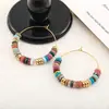 Pendientes de Aro con Forma de C de Colores Retro de Lujo Ligero Francés con Cuentas y Aguja de Plata 925 Diseño Original Pendiente Creativo de Perla para Mujer