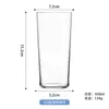 Vaso de Whiskey Ultra Delgado de Alto Borosilicato, Vaso Mezclador Específico para Bar, Vaso de Cerveza de Gran Capacidad, Vaso de Tubo Recto, Vaso Simple con Borde Invertido