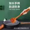 Espátula de Madera Maciza con Mango Largo, Espátula de Cocina de Madera, Espátula Antiadherente, Espátula para Cocinar, Espátula para Freír, Cuchara, Utensilios de Cocina, Venta al por Mayor para Exportación