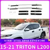 Aplicável ao rack de teto modificado para caminhonete Mitsubishi TRITON L200 15-23, liga de alumínio, modelo original sem furação