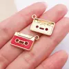 Aleación de Goteo de Aceite Accesorios para Instrumentos Musicales Piano Guitarra Llavero Pulsera Collar Colgante Hecho a Mano DIY