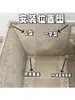 Liga de Alumínio Base Elevada de Canto Caixa de Flores Vaso de Flores Peça de Emenda Clip de Fixação para Caixa de Plantio de Azulejo Slot de Travamento