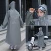 Impermeable Largo para Mujer, a Prueba de Tormentas de Cuerpo Completo, para Patinetas Eléctricas, de una Persona, de una Pieza, Poncho de Lluvia para Adultos, Impermeable y Transpirable