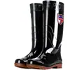 Botas de lluvia para obra, antideslizantes, de caña alta, cómodas, elegantes, impermeables, color sólido, unisex, disponibles en estilos de caña alta y baja