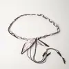 Corda de Cintura Estilo Boêmio com Textura Fluida, Doce Estilo Étnico, Lenço de Seda Elegante, Corda de Cintura Feminina Tecida Estilo Casual de Férias