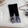 Nueva Chaqueta de Punto con Capucha Floral de Invierno Dianxi para Bebés y Niños Pequeños, Conjunto de Dos Piezas para Niña: Cárdigan con Forro de Felpa y Leggings