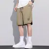 Pantalones Cortos de Seda de Hielo para Hombre Verano Deportes al Aire Libre Secado Rápido Cinco Puntos Running Pierna Ancha Corte Recto Pantalones de Baloncesto
