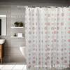 Cortina de ducha de baño PEVA nueva transfronteriza personalizable impermeable a prueba de moho fabricantes de cortinas divisorias de baño al por mayor