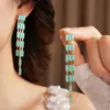 Collar Rectangular Multicapa de Resina Estilo Bohemio, Cadena para Clavícula de Lujo Ligero de Nicho, Juego de Joyería de Alta Gama