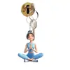 Transfronterizo Nuevo Acrílico Plano Chica de Yoga Colgante para Coche Decoración del Hogar Colgante Decoración Colgante para Coche Dibujos Animados