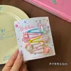 Pinzas para el pelo de niños de colores dulces, estilo japonés y coreano, con flores de dibujos animados de colores, pinzas para flequillo lateral para niñas y pasadores para bebés, accesorios para el pelo