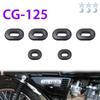 GS125/CG125 Tampa parcial da bateria anel de borracha anel de borracha da tampa lateral da motocicleta almofada de borracha da tampa lateral cola de fixação