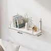 Estante de pared tabla de madera de una sola tabla sala de estar mesita de noche estante de soporte sin perforación estante flotante de pared para el hogar