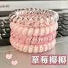 Lazo para el pelo de cordón de teléfono con lunares estilo coreano y femenino, fresco y versátil para el verano, adecuado para coletas diarias, diademas elásticas, accesorios para el cabello