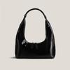 Bolso de Hombro Nuevo de Nicho Primavera/Verano 2026 Bolso de Patent Leather Estilo Dumpling Versátil Bolso Baguette Retro para Hombro para Mujer
