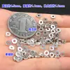 Plata de ley S925 anillo cerrado retro espaciador espaciador trenzado enrollado pulsera hilo pulsera collar accesorios hechos a mano diy
