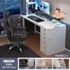 Mesa de Computador Quarto de Menina Mesa de Desktop Casa Branca Mesa para Jogos Mesa Simples Moderna Estilo Creme